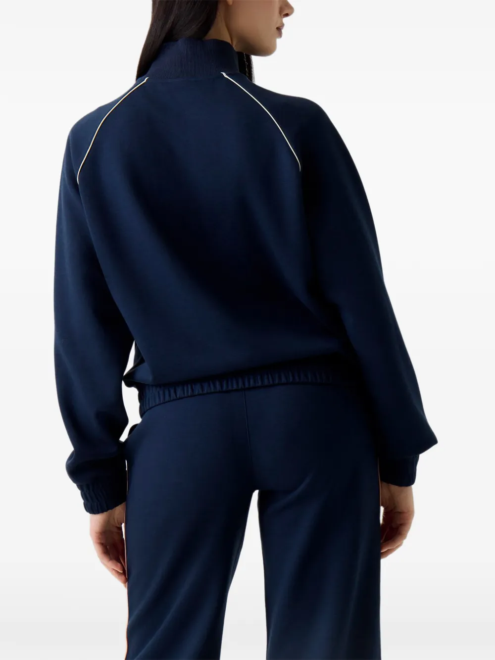 GUESS USA high-neck sfull-zip sweater Blauw