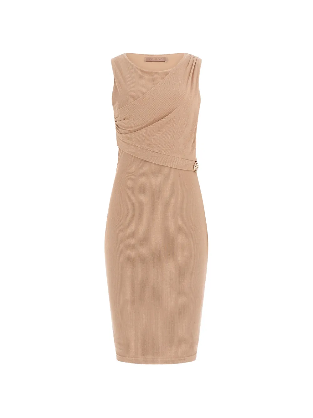 GUESS USA Prisca draped jewel dress Beige