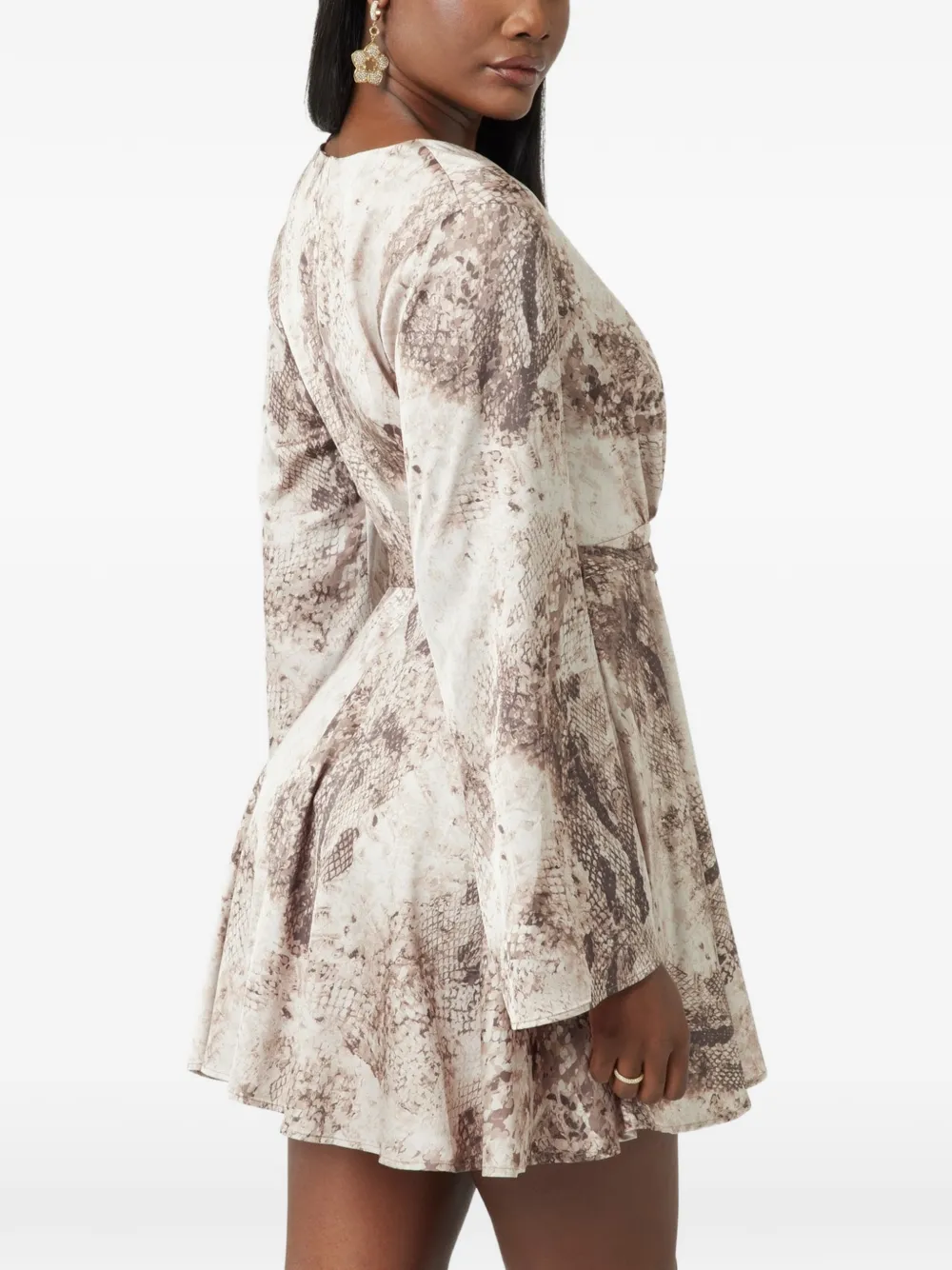 GUESS USA New Laila animal-print dress Beige