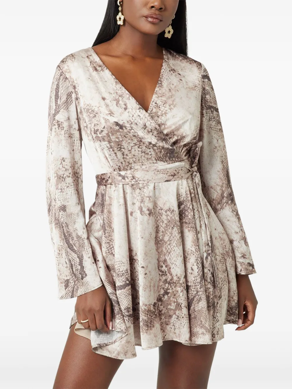 GUESS USA New Laila animal-print dress - Nude
