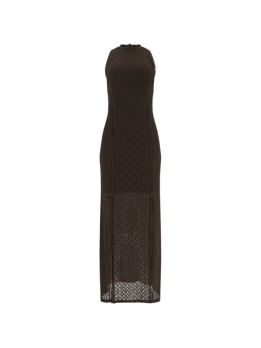GUESS USA openwork long dress - Braun