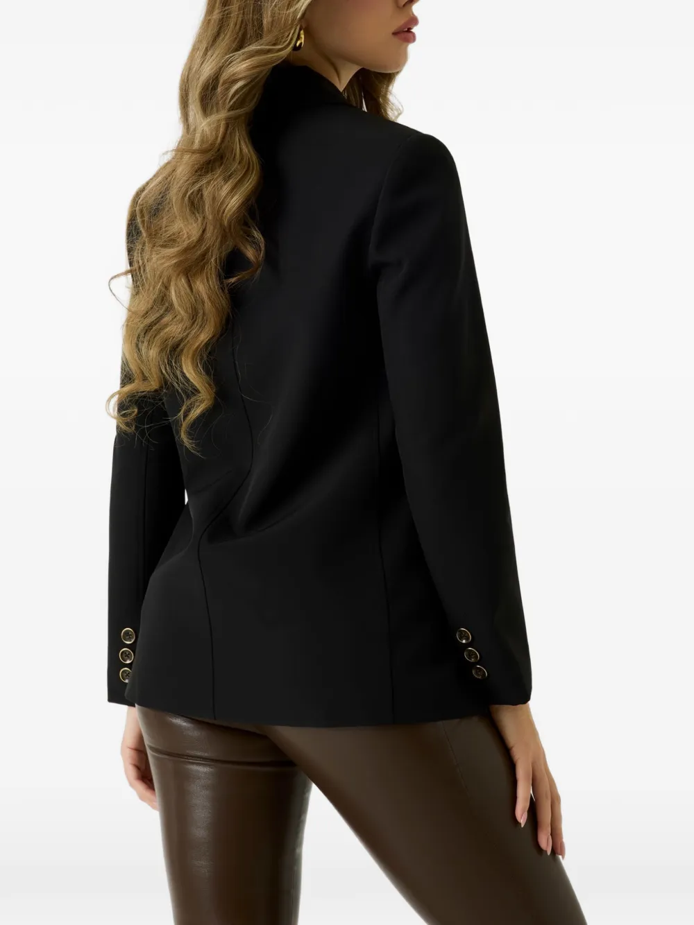 GUESS USA Nausica double-breast blazer Zwart
