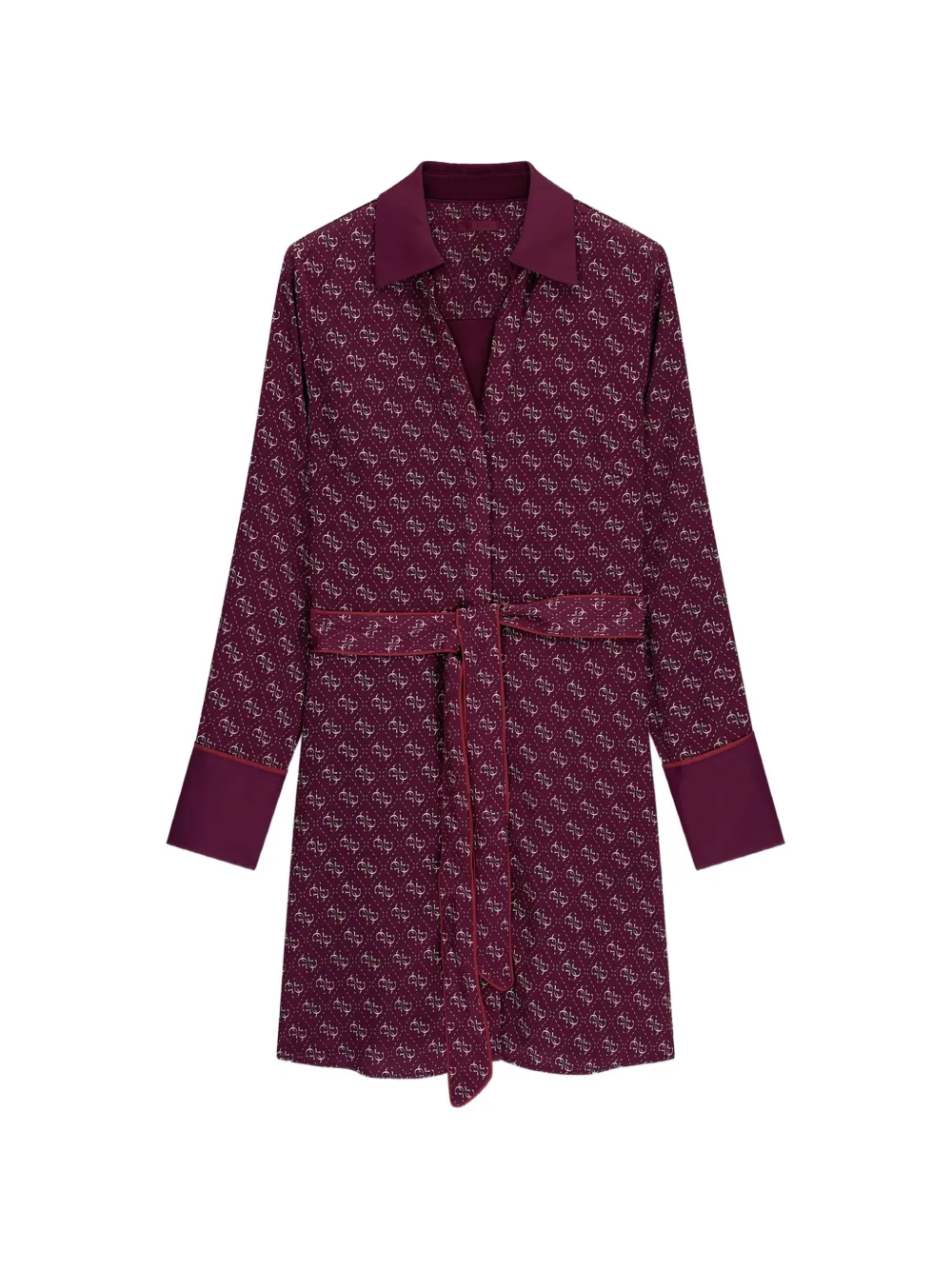 GUESS USA Blerta logo-print chemisier dress - Violett