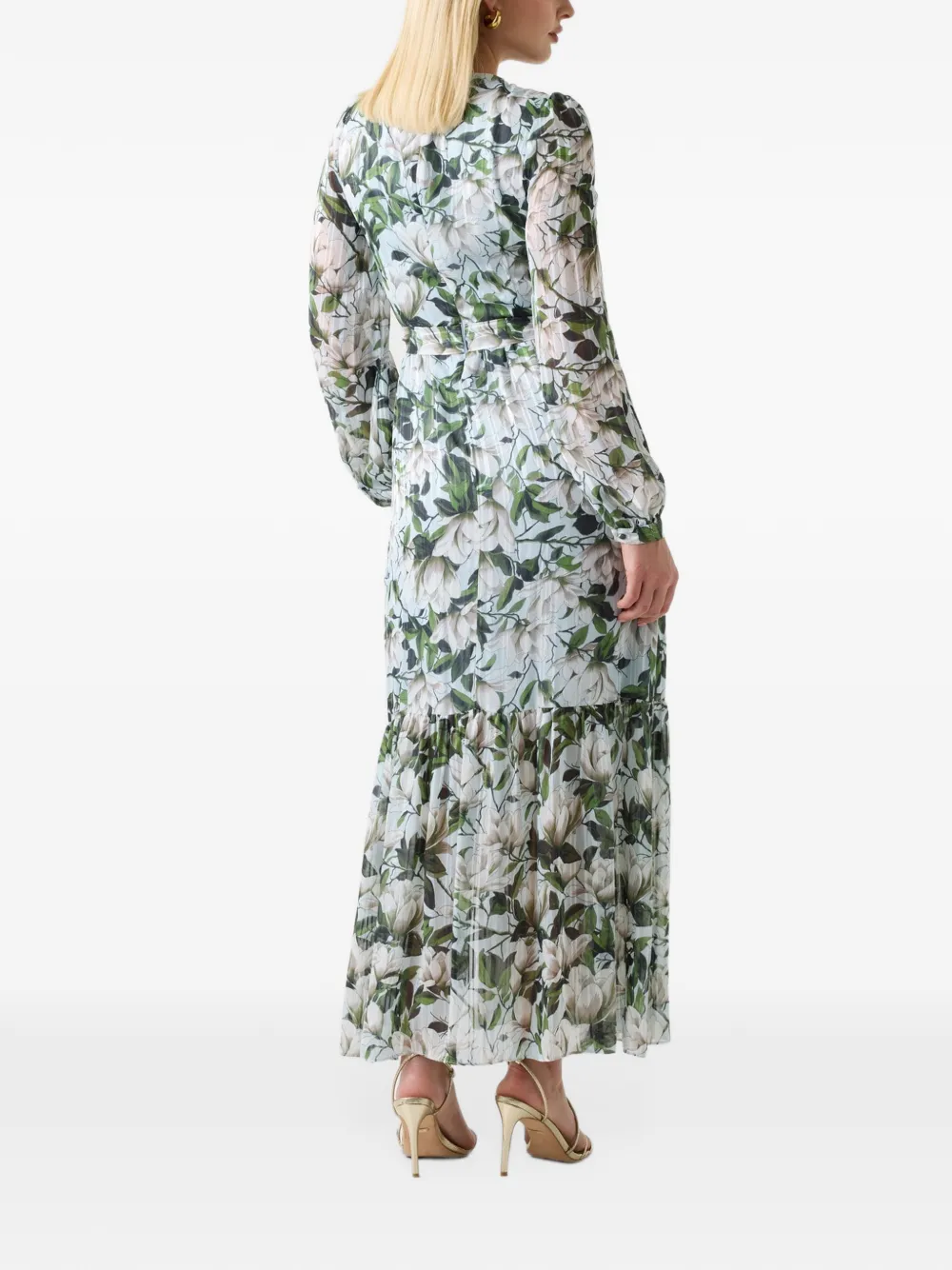 GUESS USA floral long dress Blauw