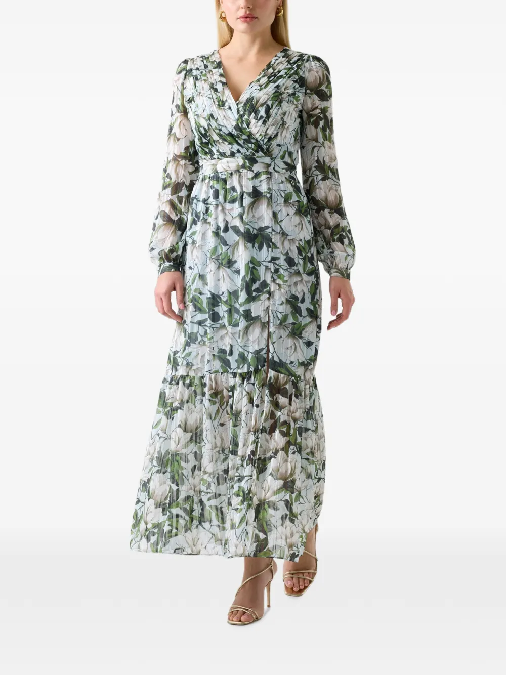 GUESS USA Maxi-jurk met bloemenprint Blauw