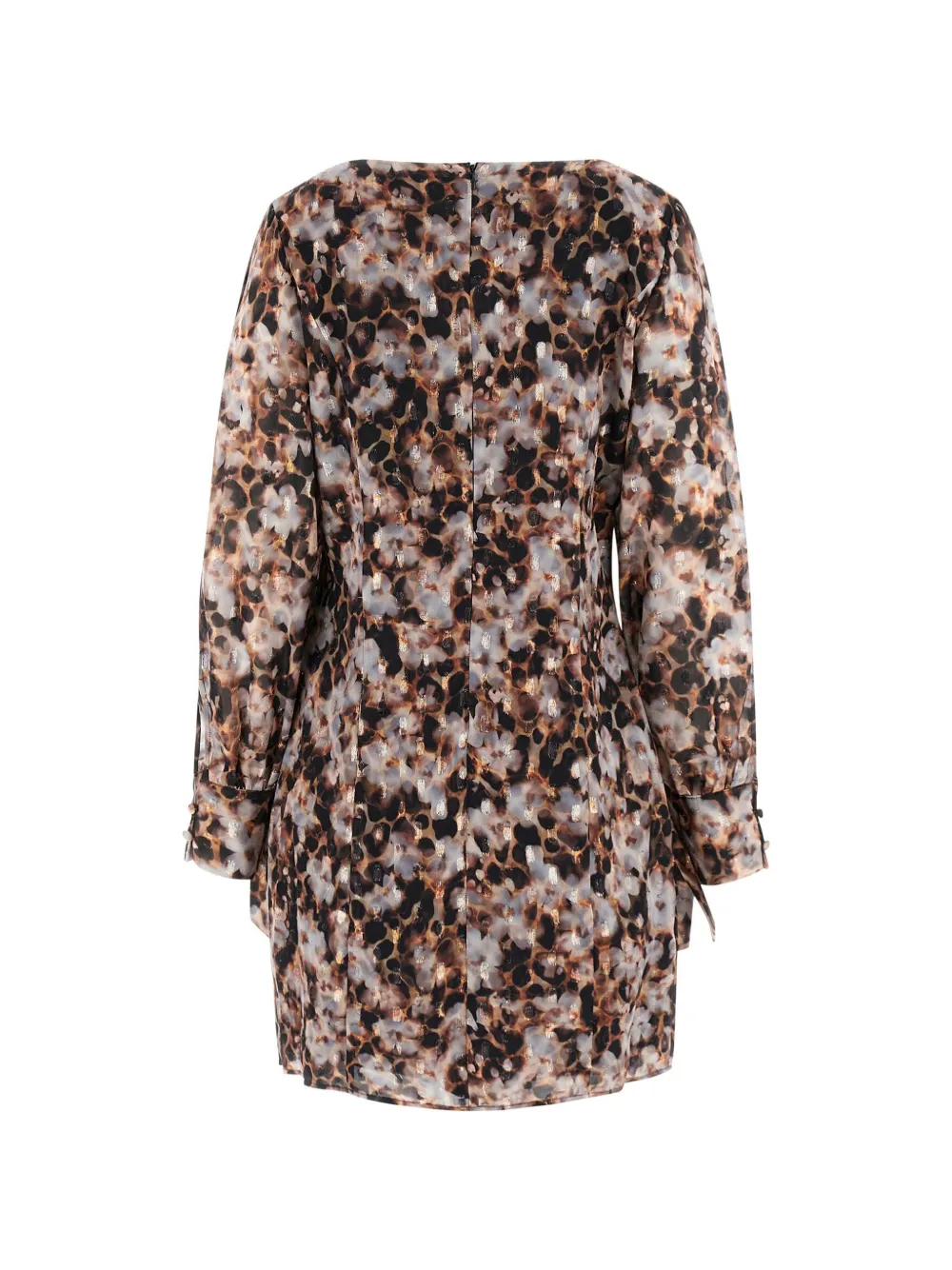 GUESS USA Lenora V-neck mini dress Bruin