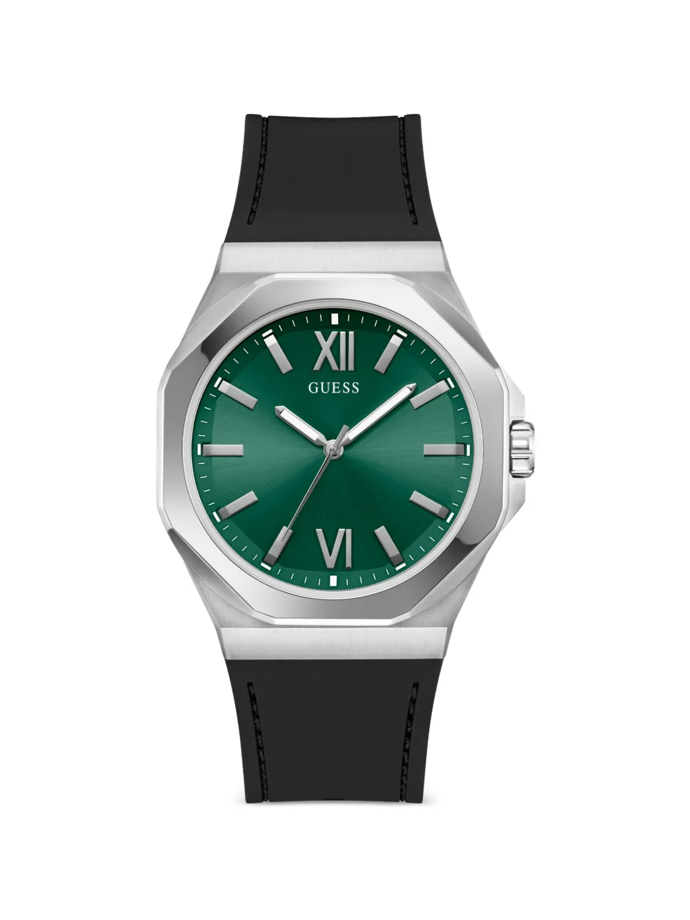 GUESS USA octagonal 44mm watch - Grün
