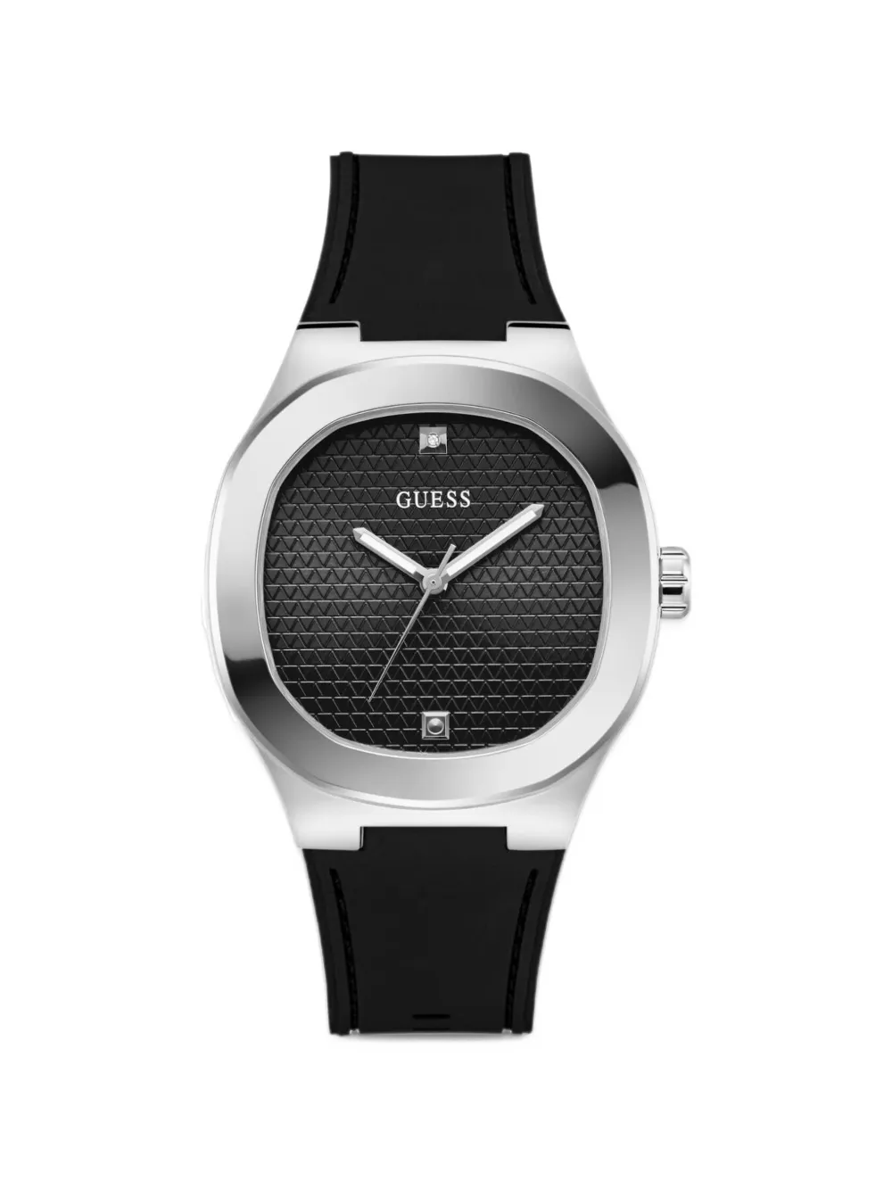 GUESS USA silicone multi-fuction watch 42 mm - Nero