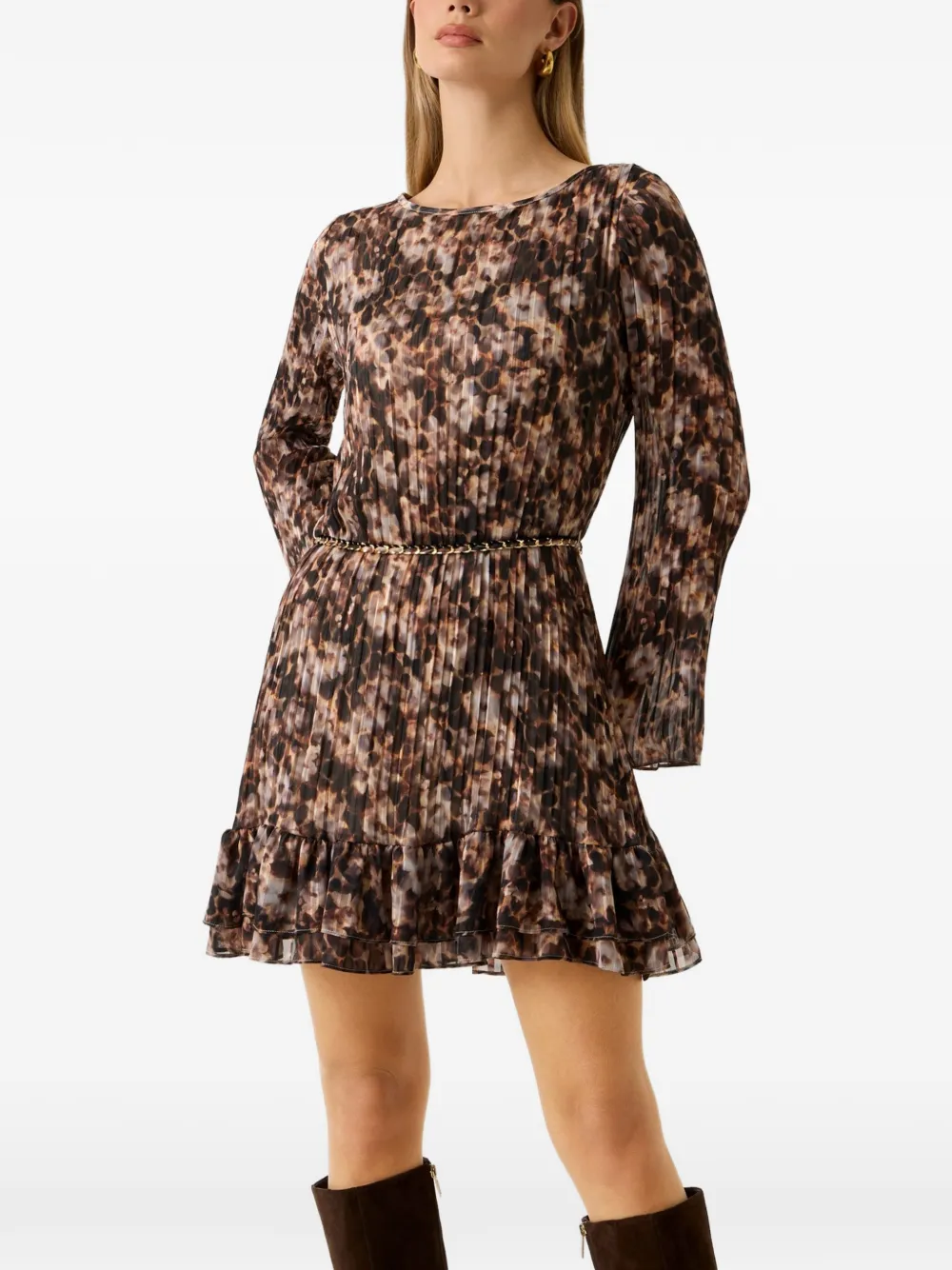 GUESS USA floral mini dress - Braun