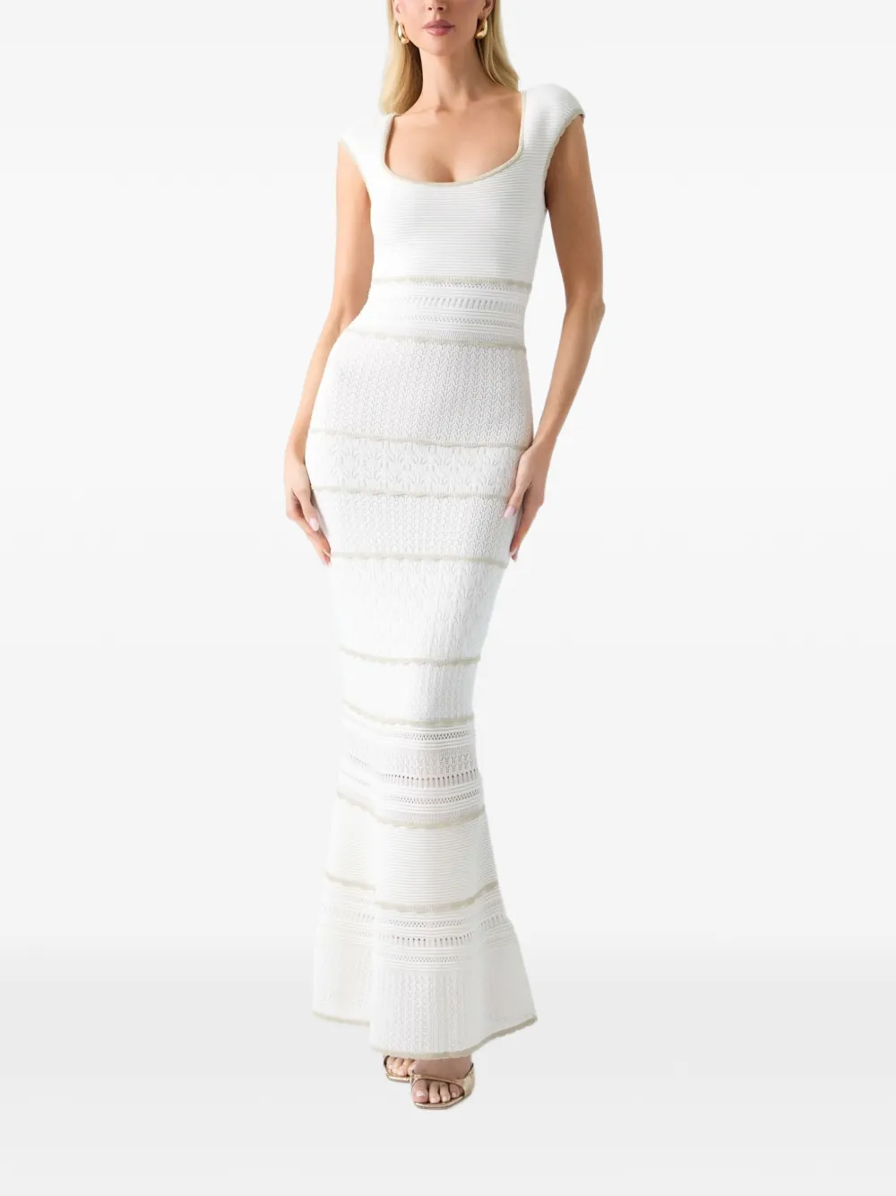 GUESS USA Marciano sweater maxi dress - Weiß