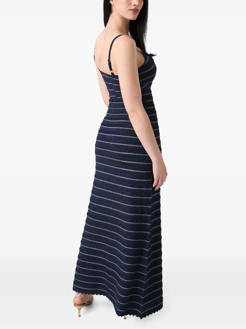 GUESS USA Lurex maxi-jurk Blauw
