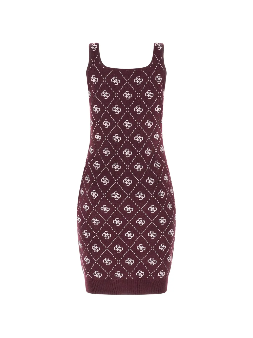 GUESS USA G logo wool-blend mini dress Paars