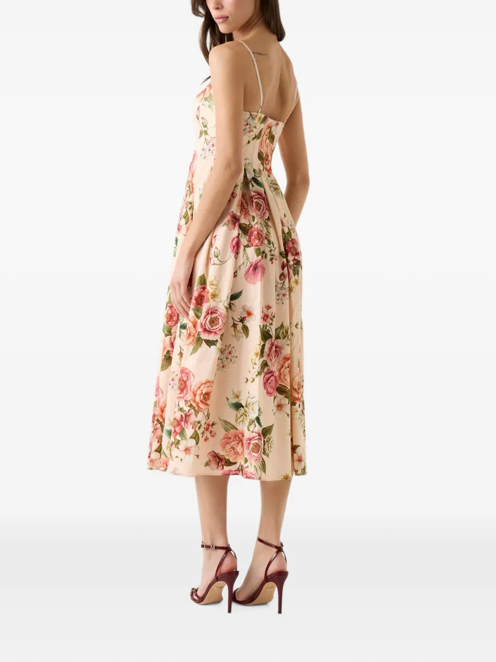 GUESS USA Maxi-jurk met bloemenprint Beige