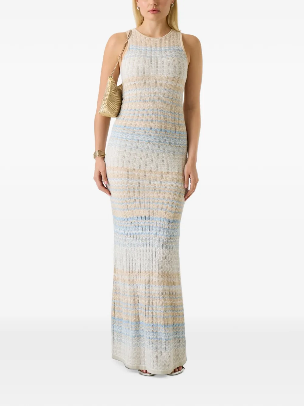 GUESS USA knitted long dress - Nude