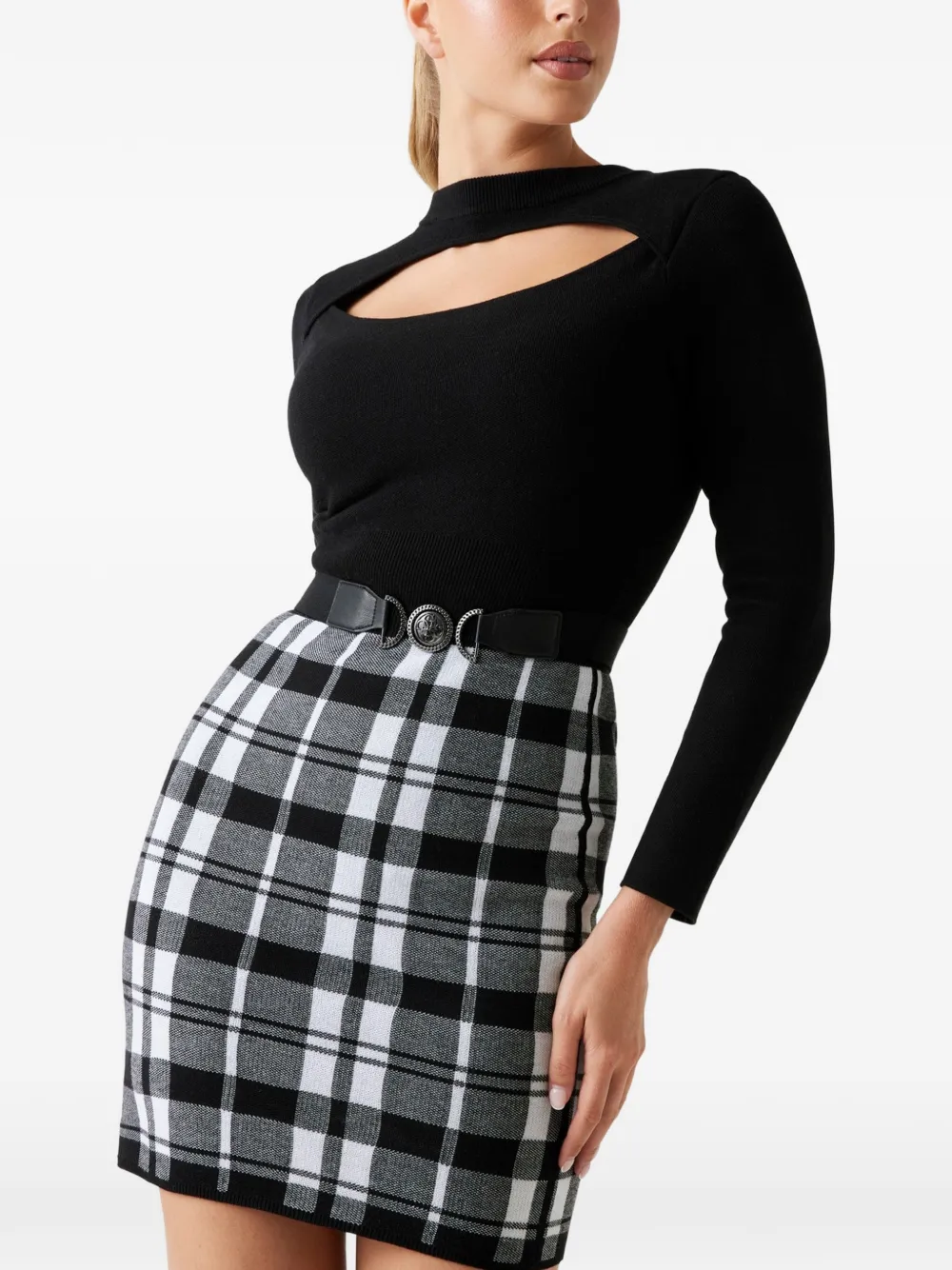 GUESS USA cut-out mini dress Zwart