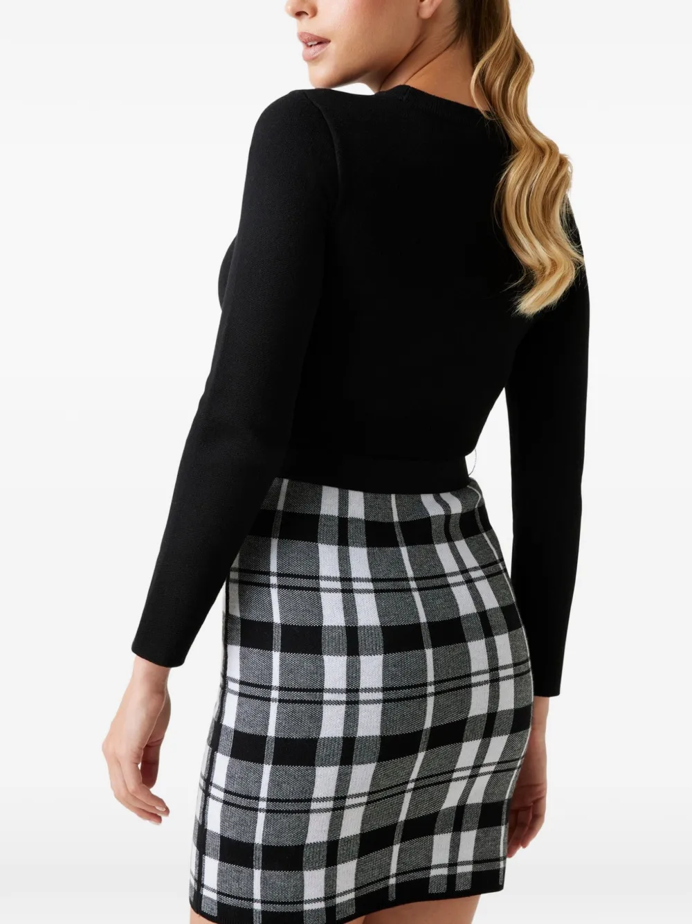 GUESS USA cut-out mini dress Zwart