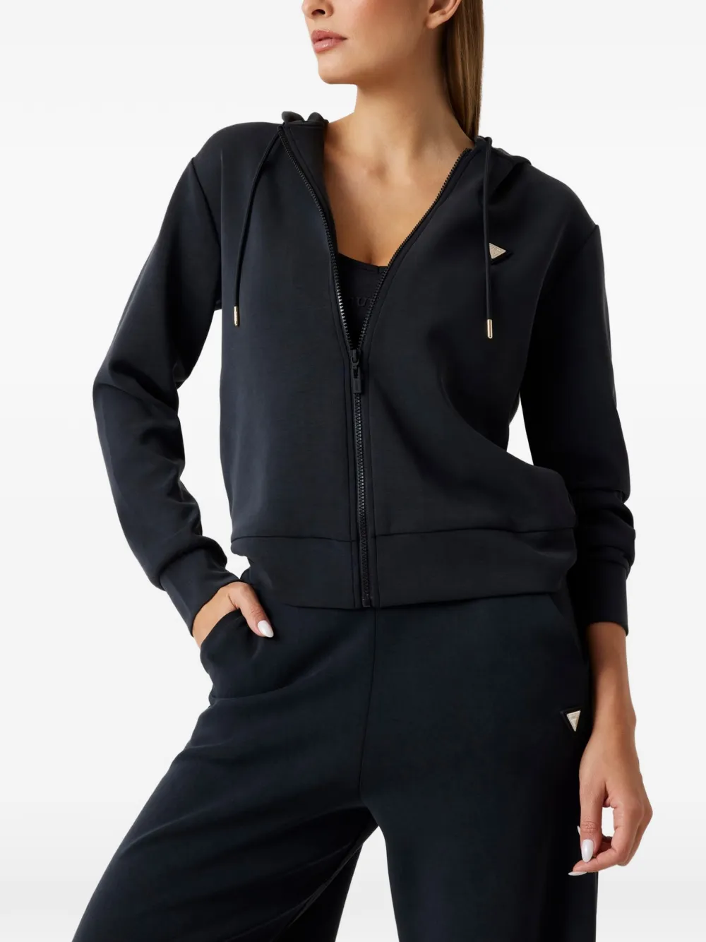 GUESS USA full zip hoodie Zwart
