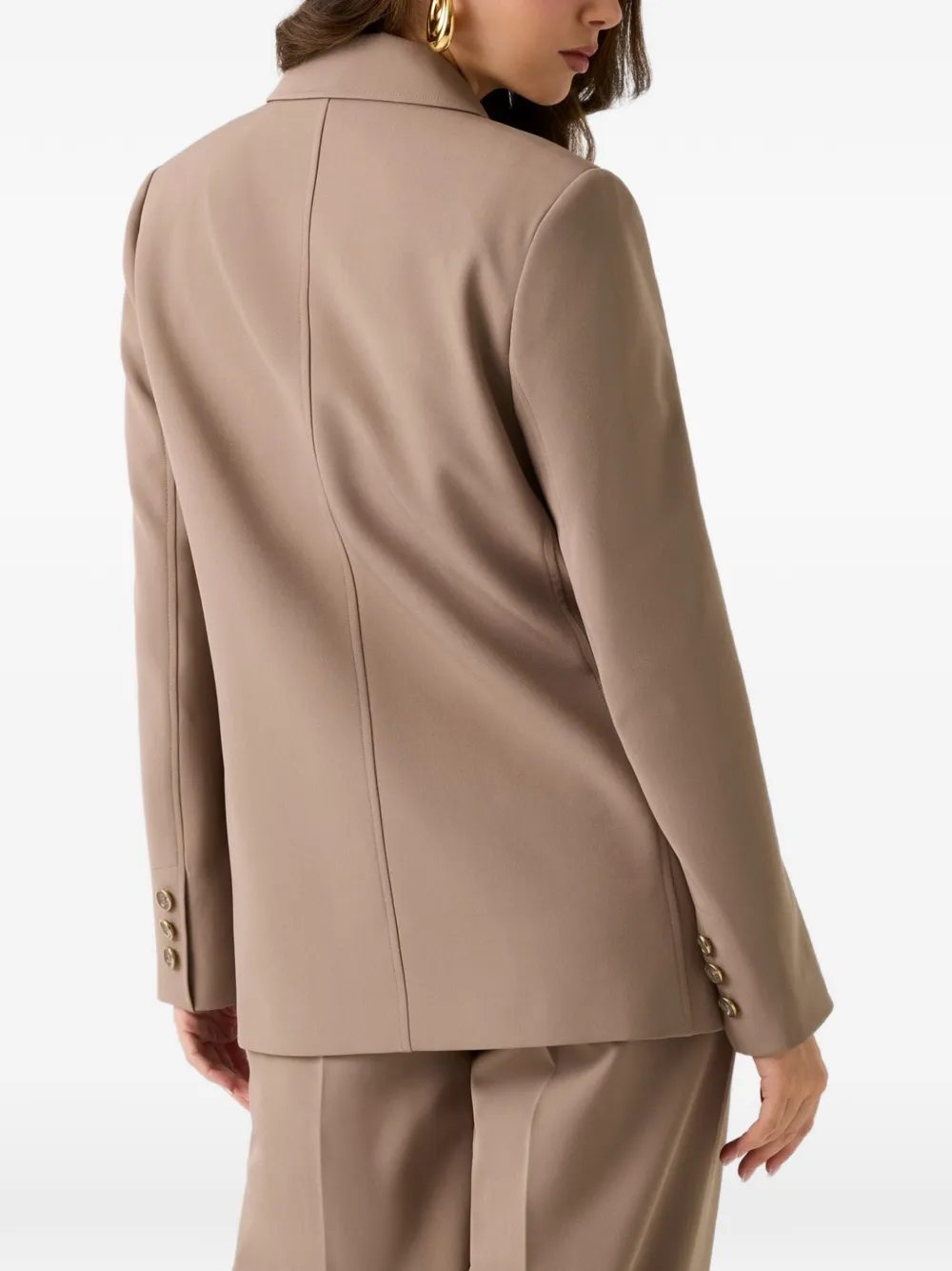 GUESS USA Nausica double-breasted blazer beige naturals