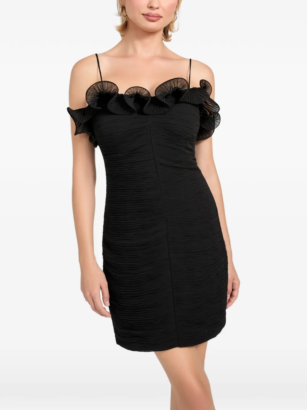 GUESS USA chiffon mini dress - Schwarz