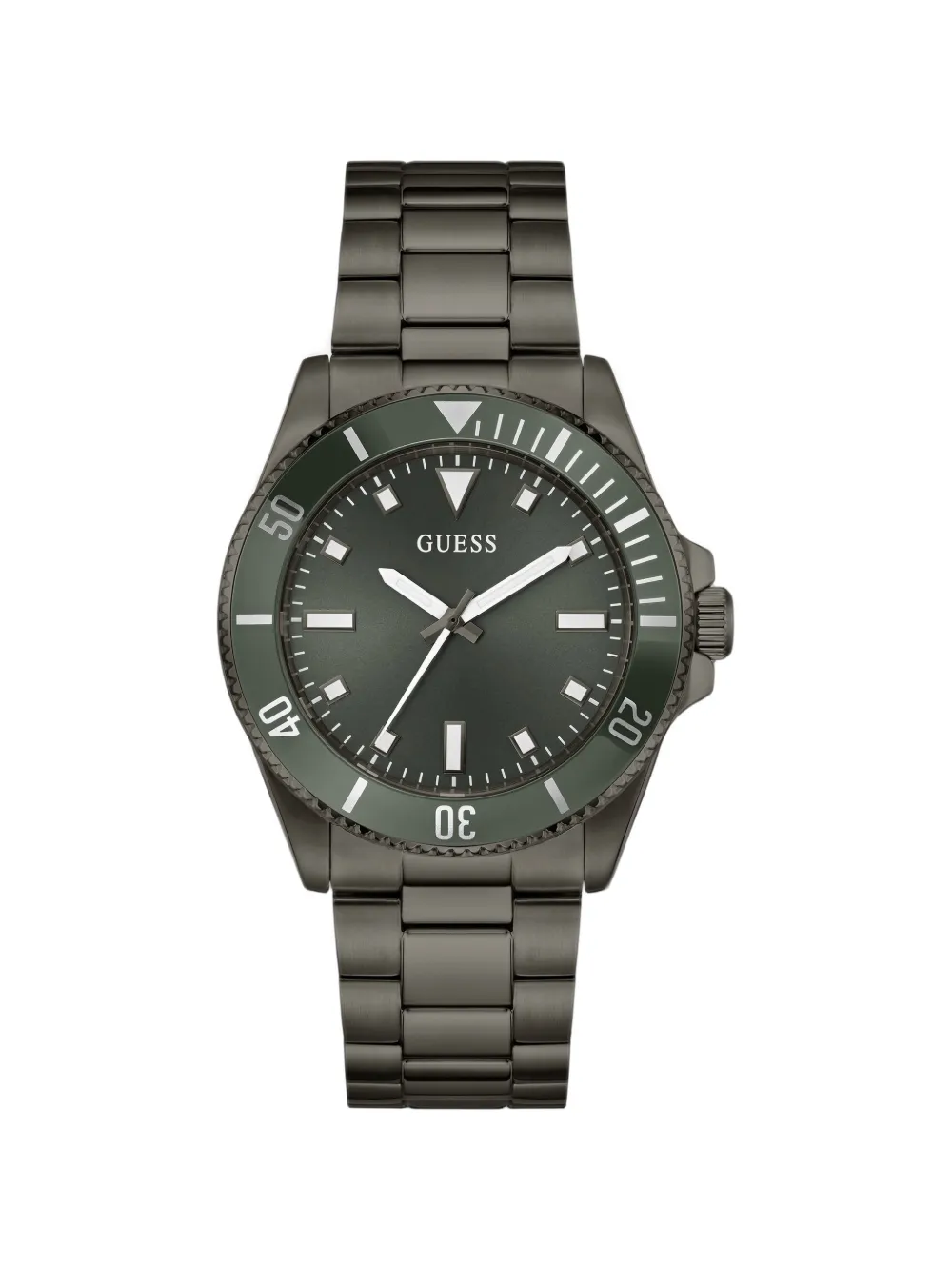 GUESS USA aluminium ring 44mm watch - Grün