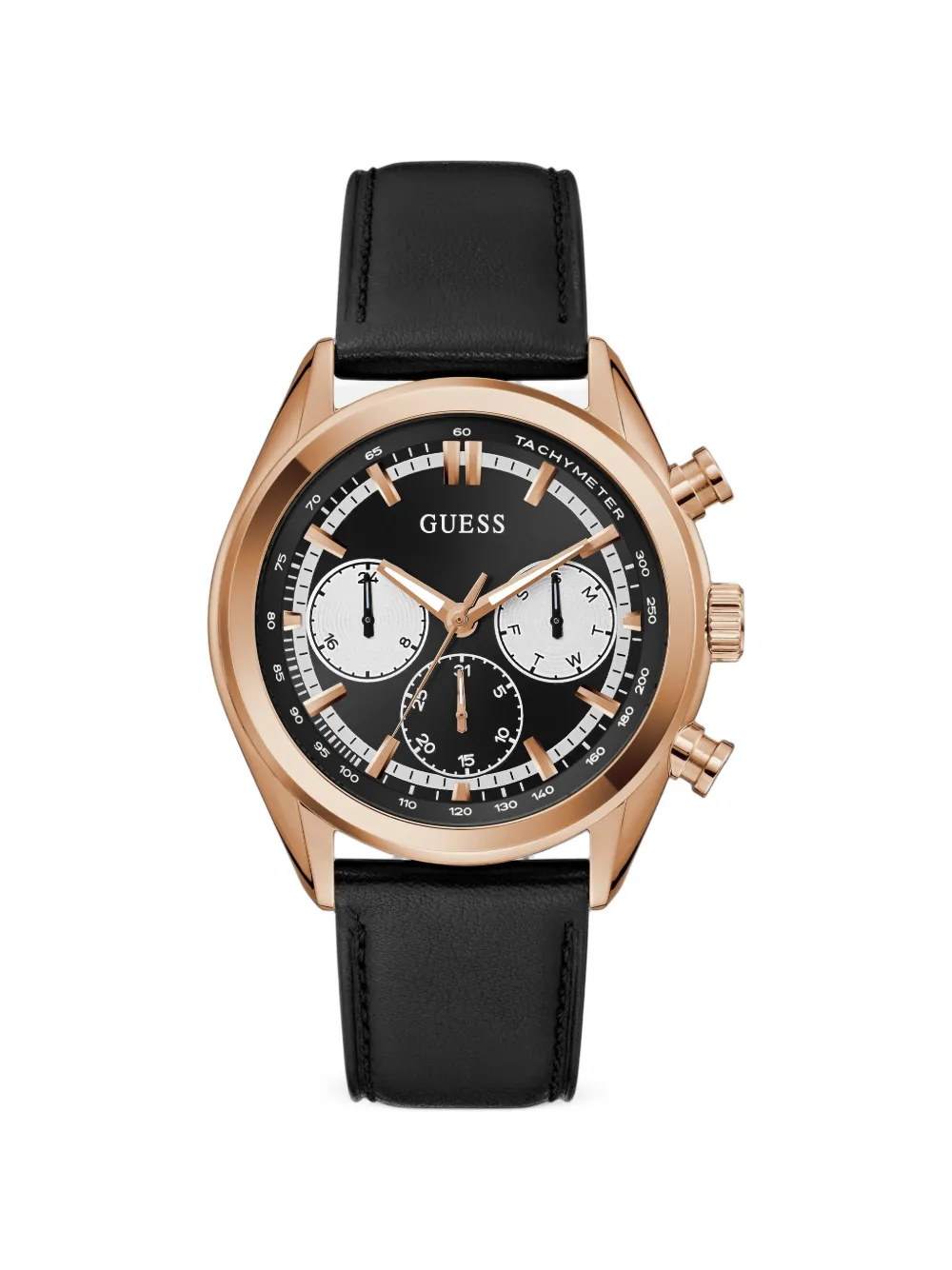 GUESS USA Tachymeter 44mm watch - Nero
