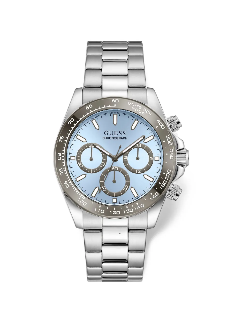GUESS USA stainless steel multi-fuction watch 42 mm - Blau