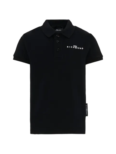 John Richmond Junior logo-print short-sleeve polo shirt