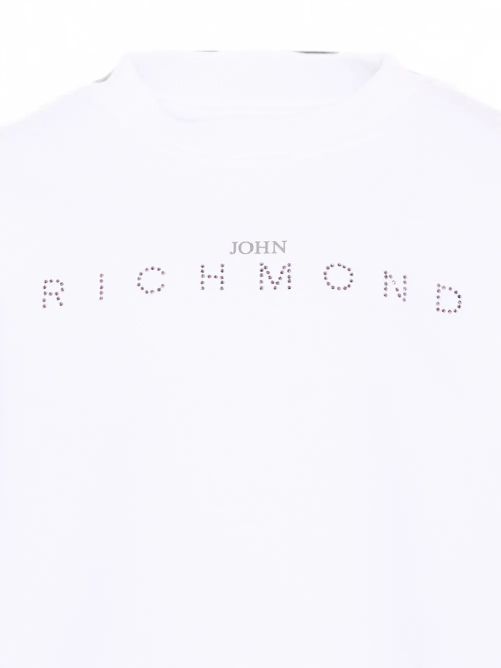 John Richmond Junior Hoodie verfraaid met kristallen Wit