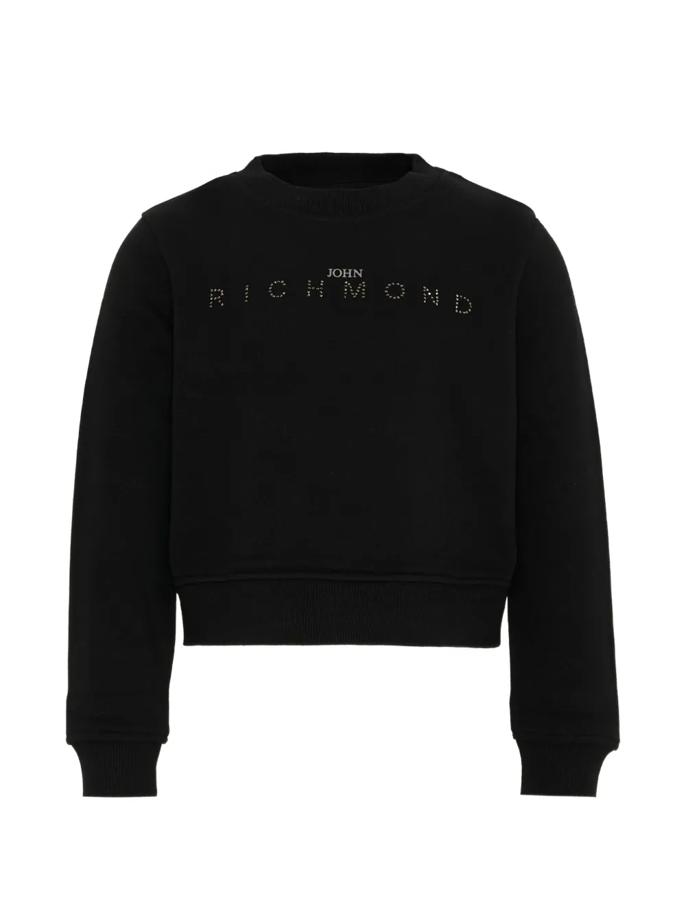 John Richmond Junior crystal-logo sweatshirt - Nero