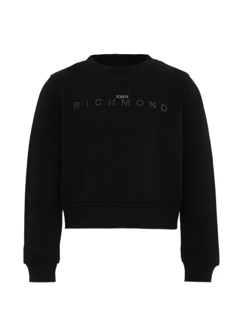 John Richmond Junior crystal-logo sweatshirt