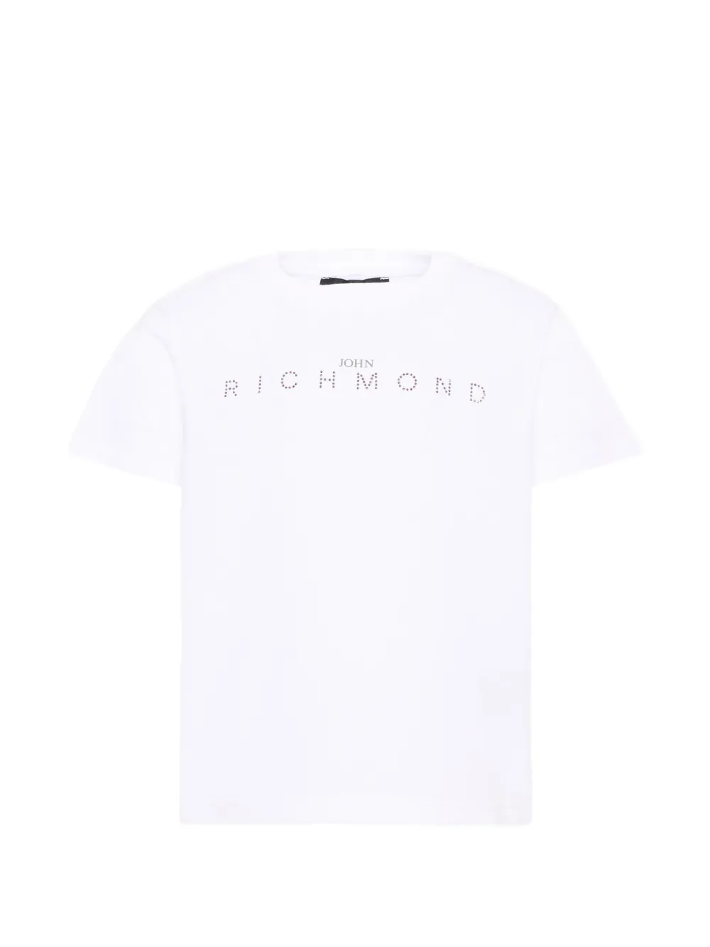 John Richmond Junior crystal-logo T-shirt - Bianco