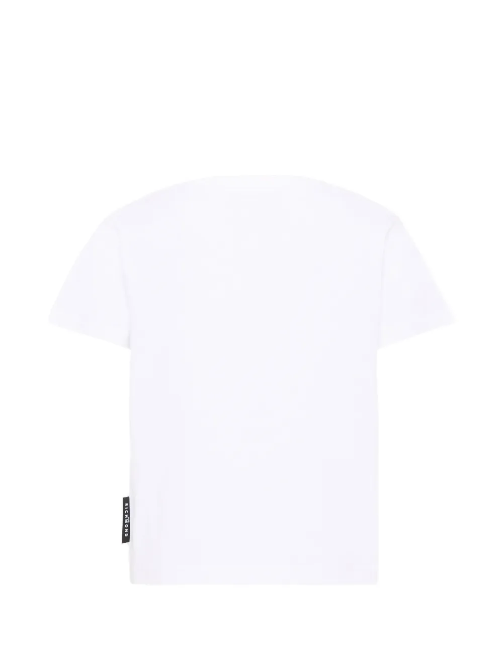 John Richmond Junior T-shirt met kristallen logo Wit