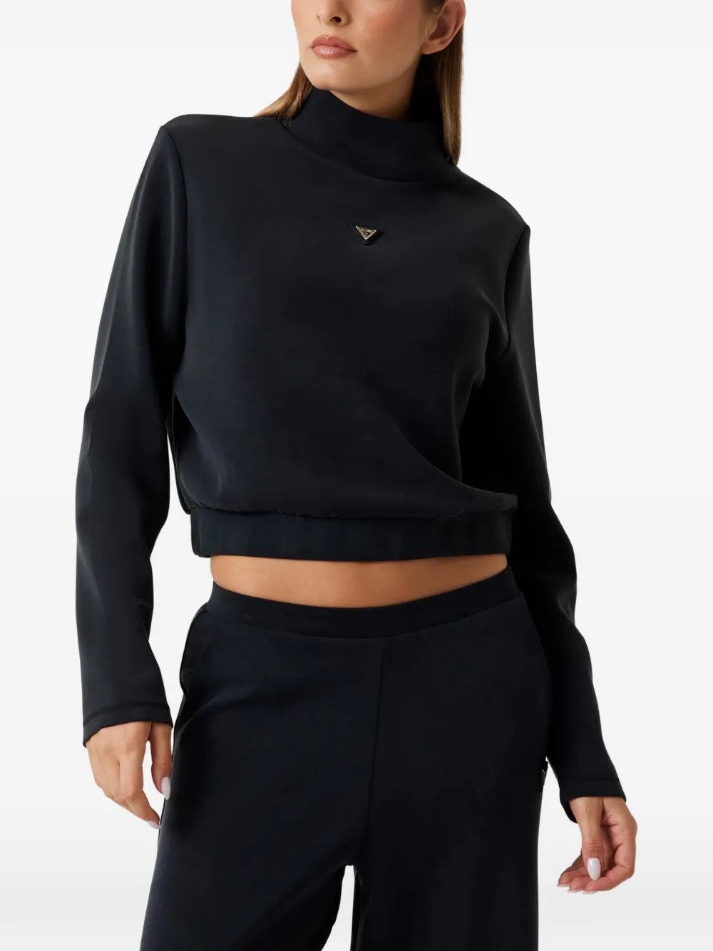 GUESS USA Felpa a collo alto - Nero