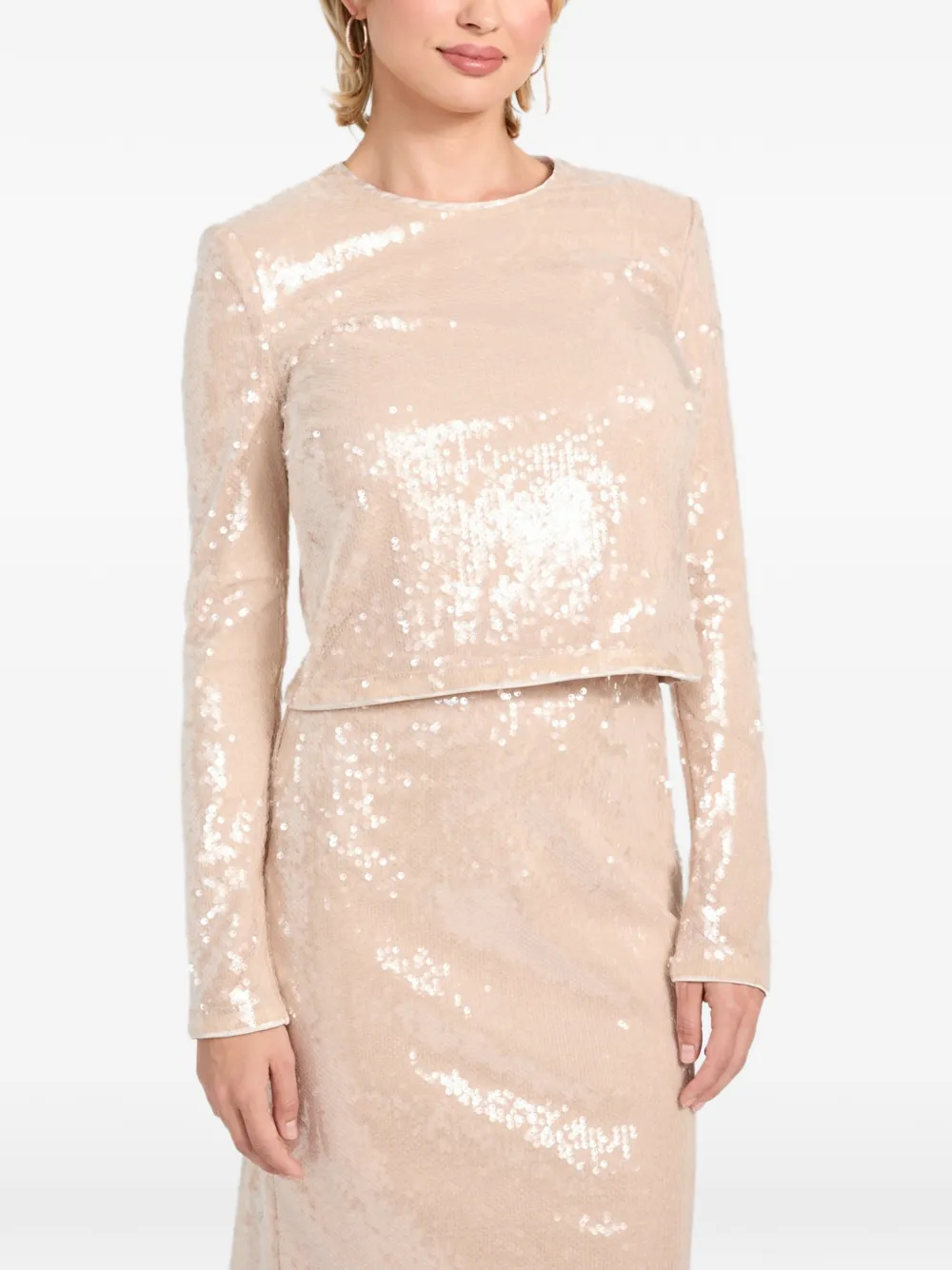 GUESS USA sequins top Beige