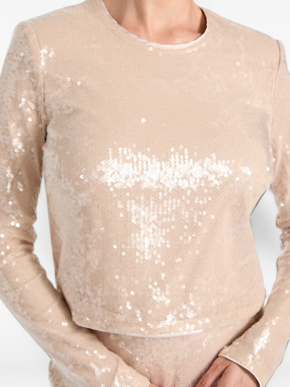 GUESS USA sequins top Beige