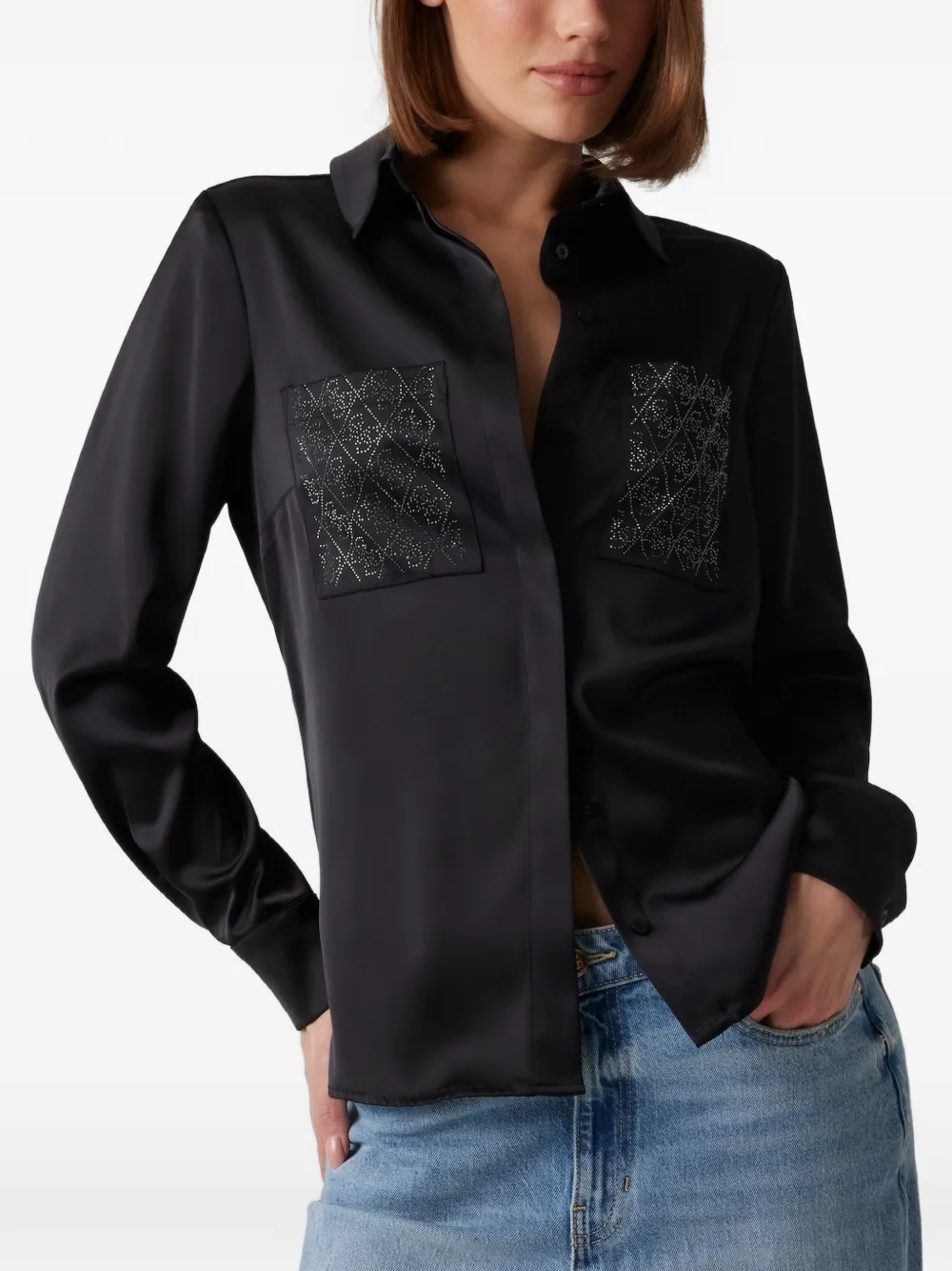 GUESS USA Regular-fit shirt - Schwarz