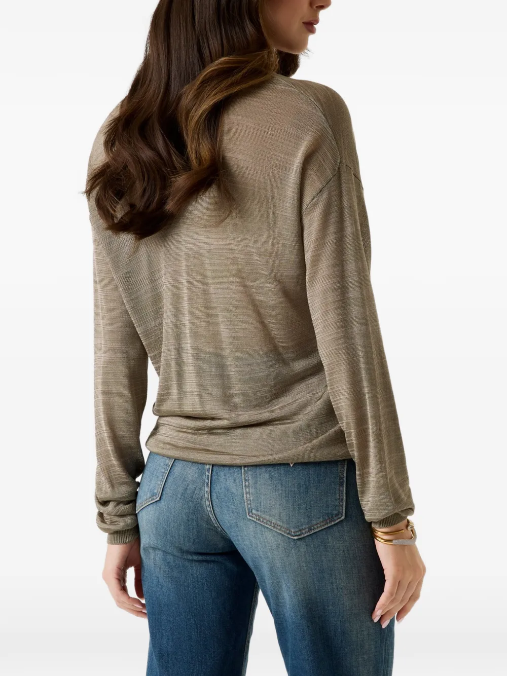 GUESS USA V-neck sweater Beige