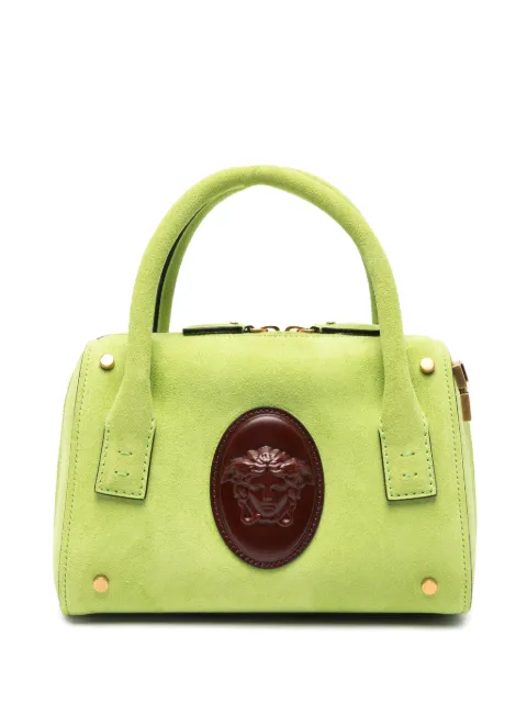 Versace tote de gamuza con placa Medusa
