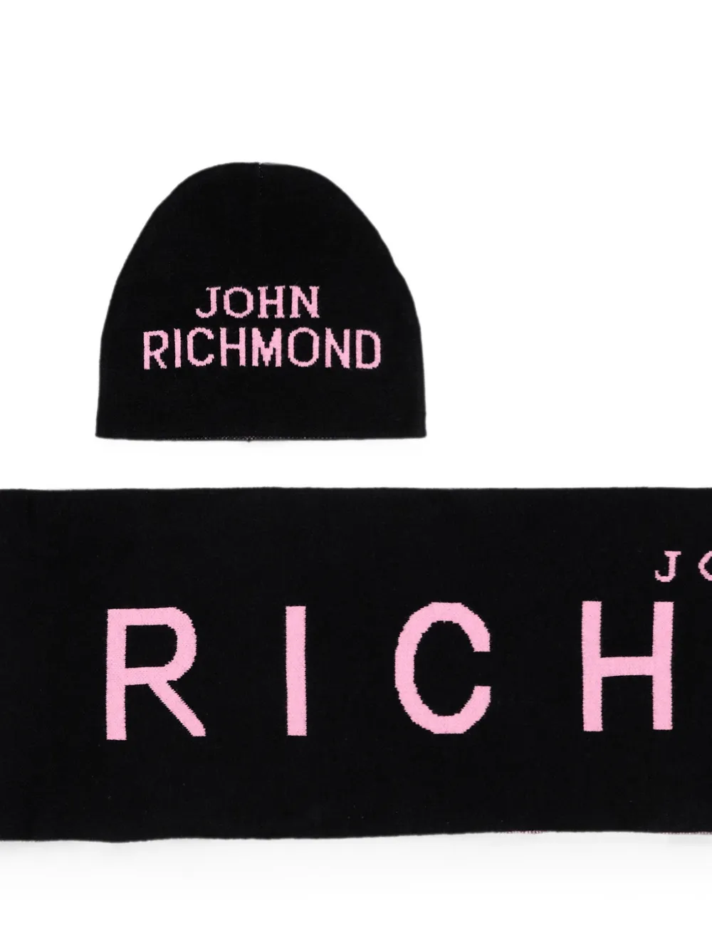 John Richmond Junior Intarsia muts Zwart
