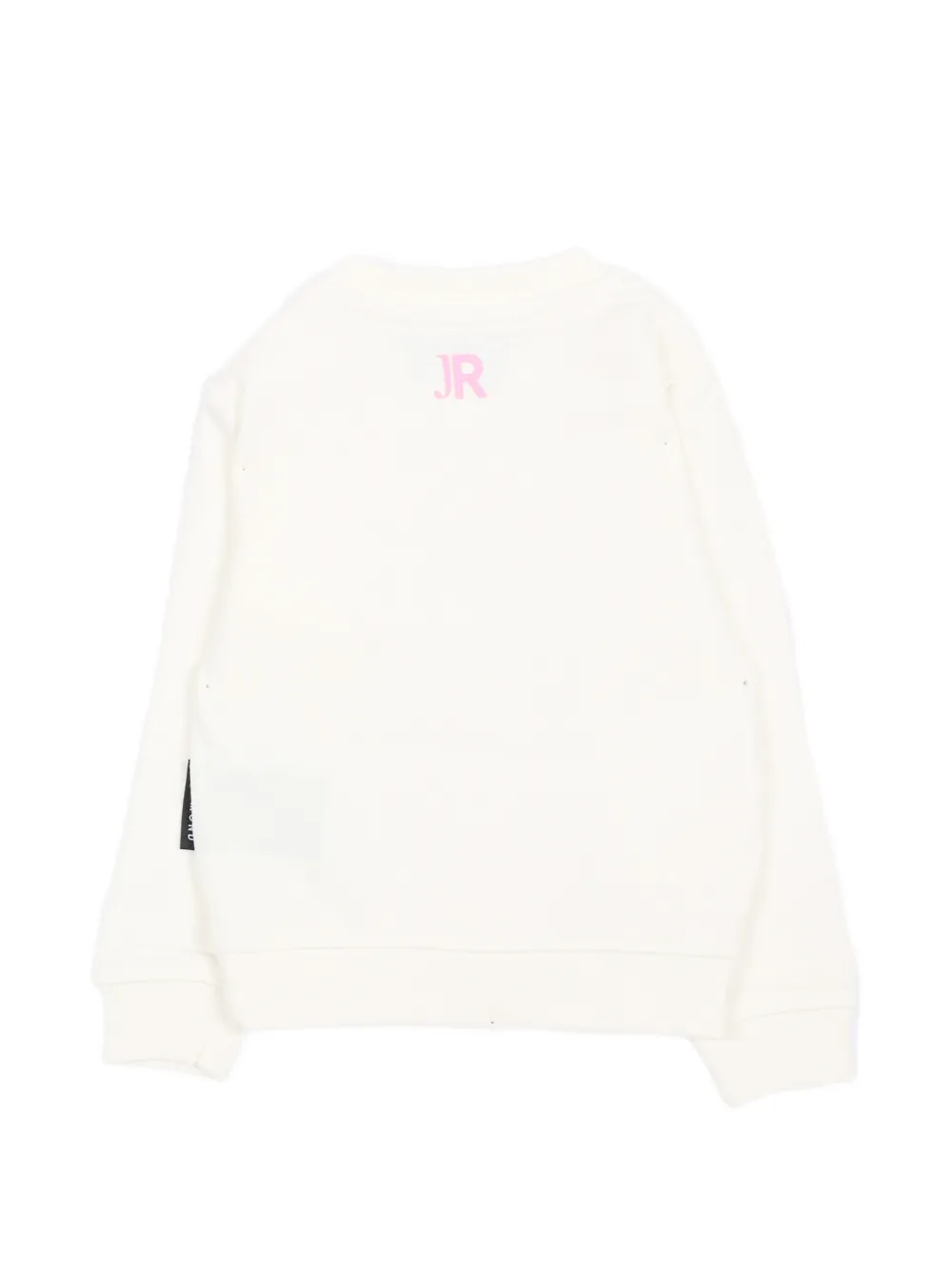 John Richmond Junior logoprint trui met schouderknoop Beige
