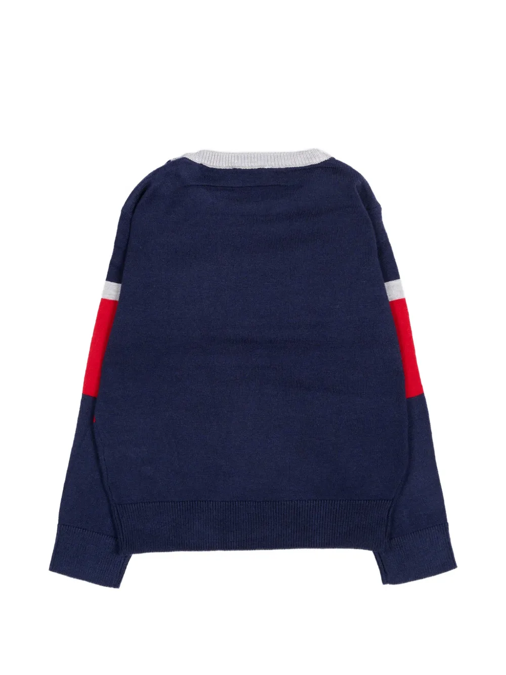 TRUSSARDI JUNIOR Gestreepte trui met knoopsluiting Blauw