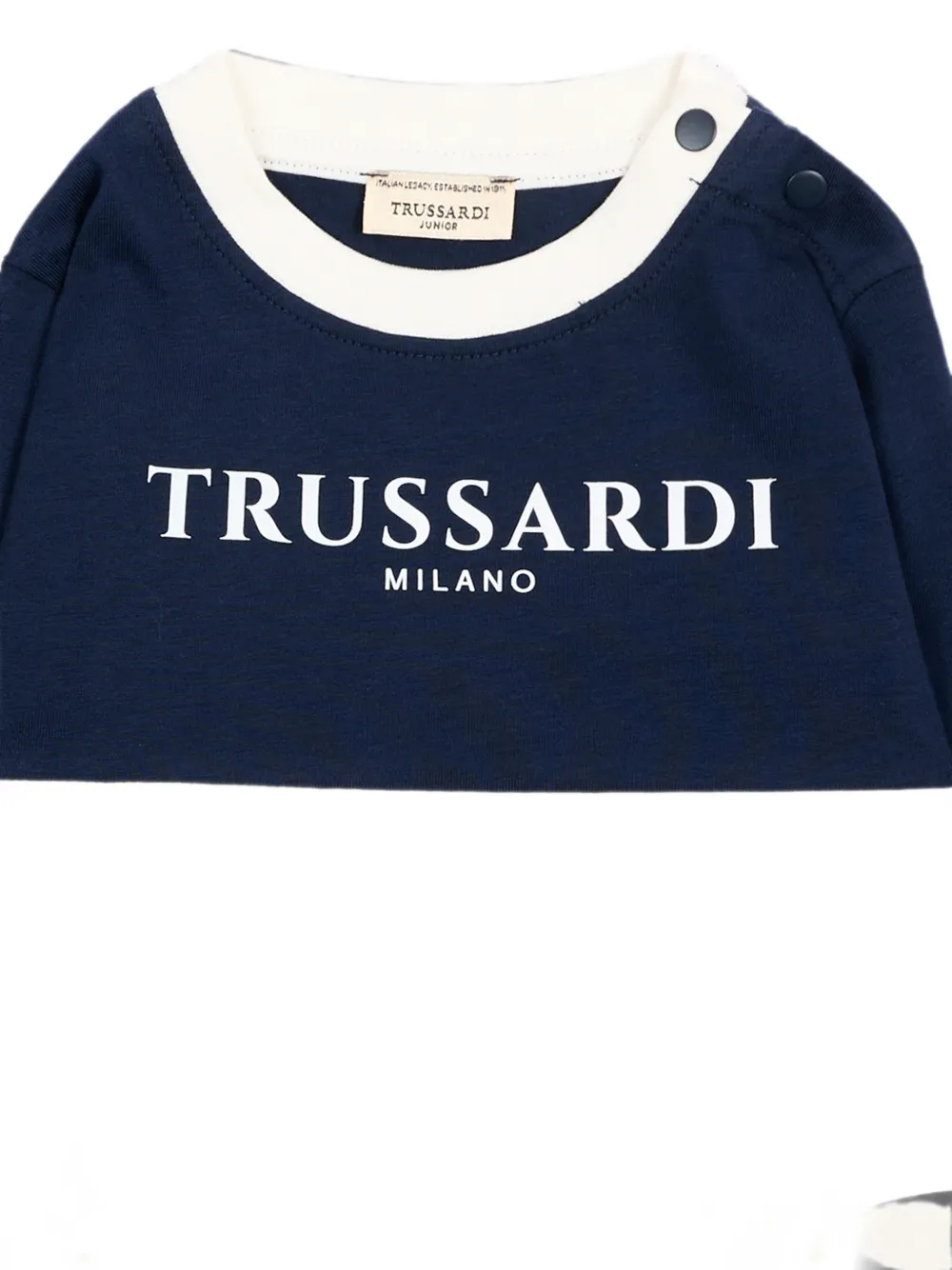 TRUSSARDI JUNIOR T-shirt met colourblocking Blauw