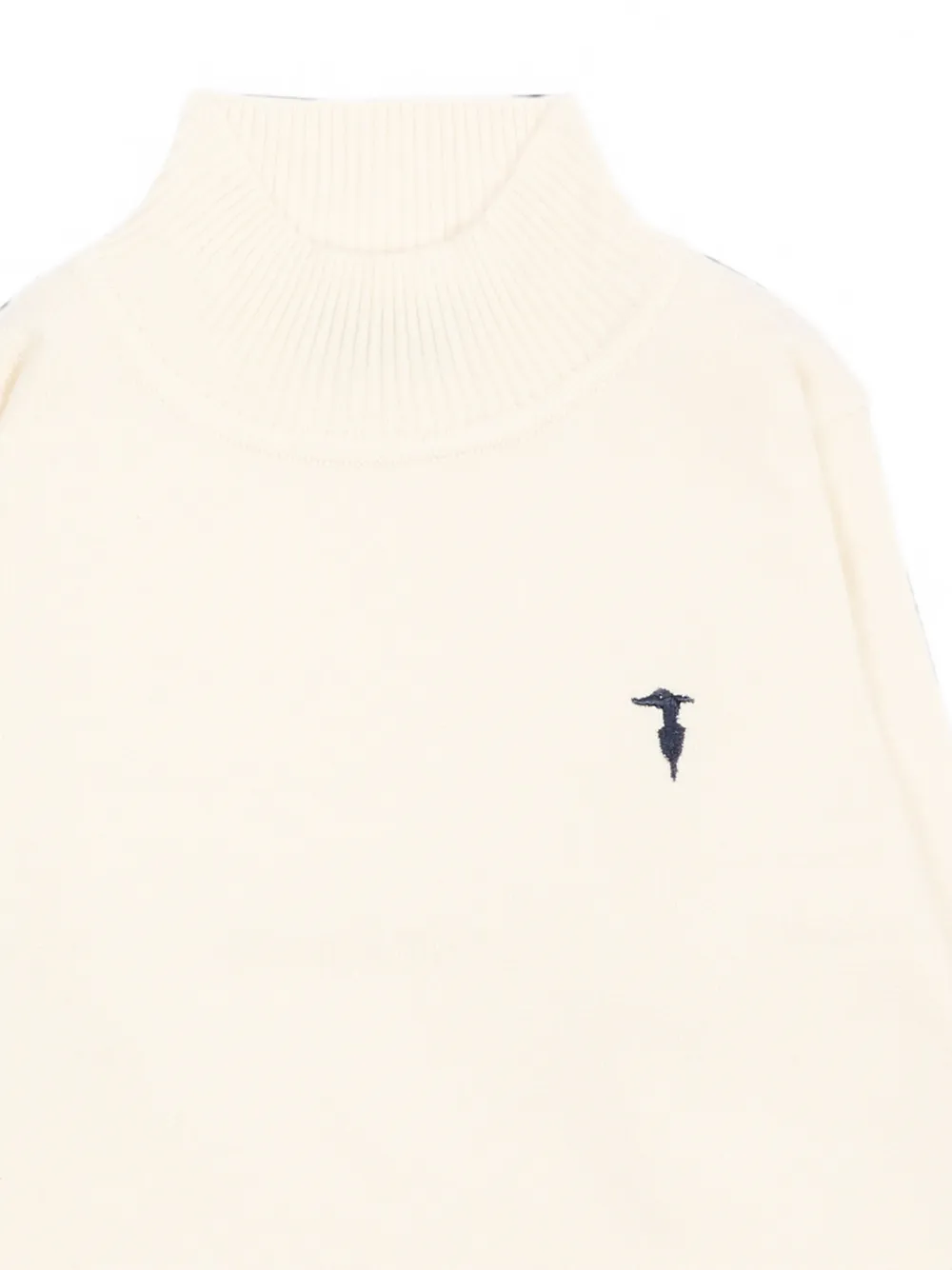 TRUSSARDI JUNIOR Trui met geborduurd logo Beige