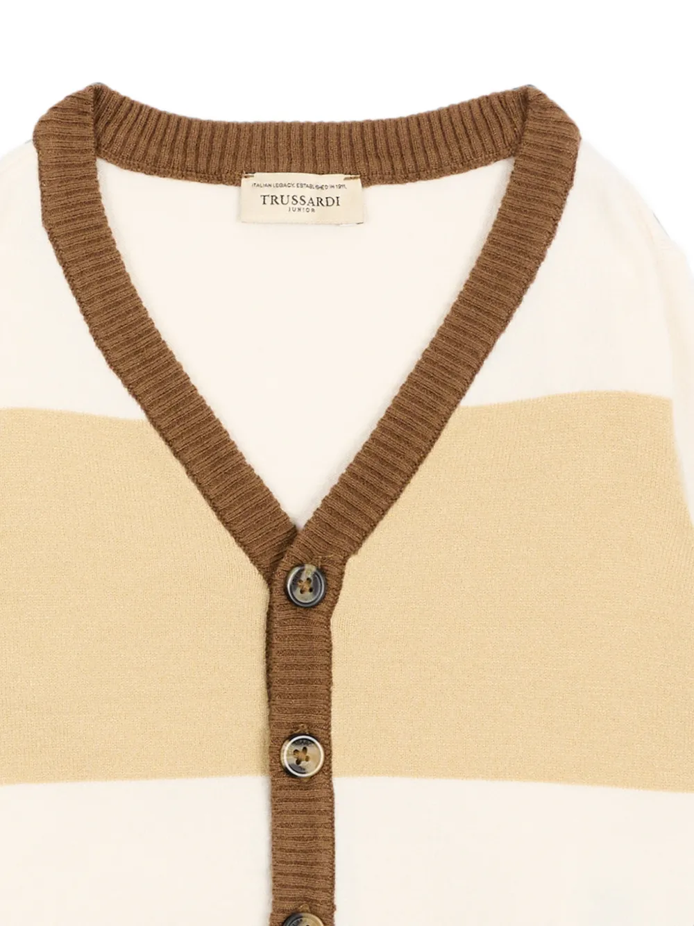 TRUSSARDI JUNIOR Vest met colourblocking Beige