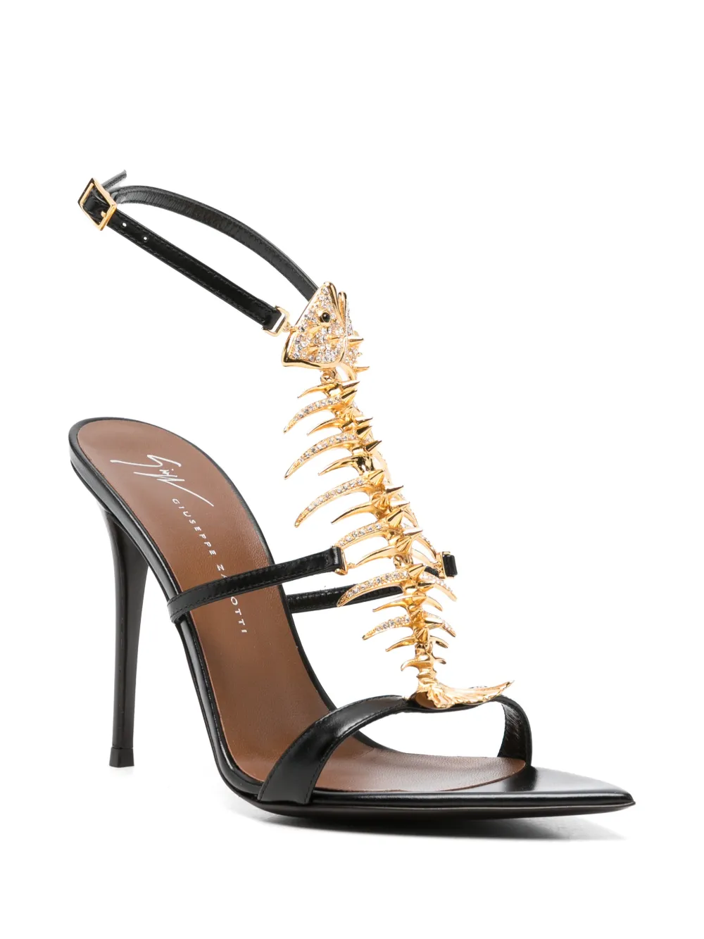 Giuseppe Zanotti Sandalen met puntige neus Zwart