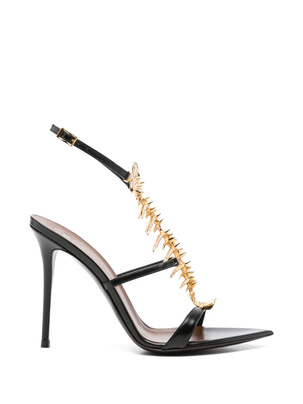 Giuseppe Zanotti Sandalen met puntige neus Zwart