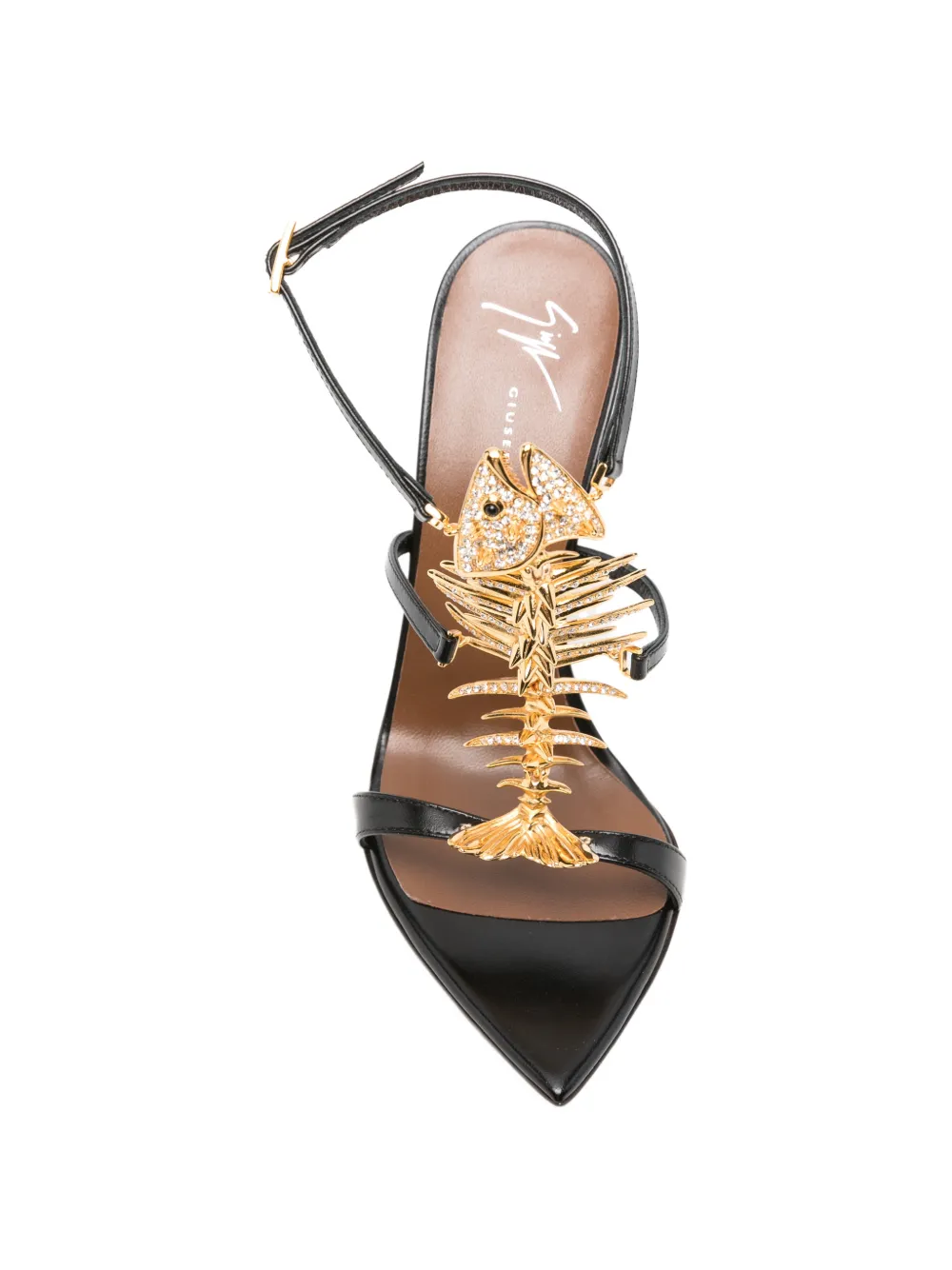 Giuseppe Zanotti Sandalen met puntige neus Zwart