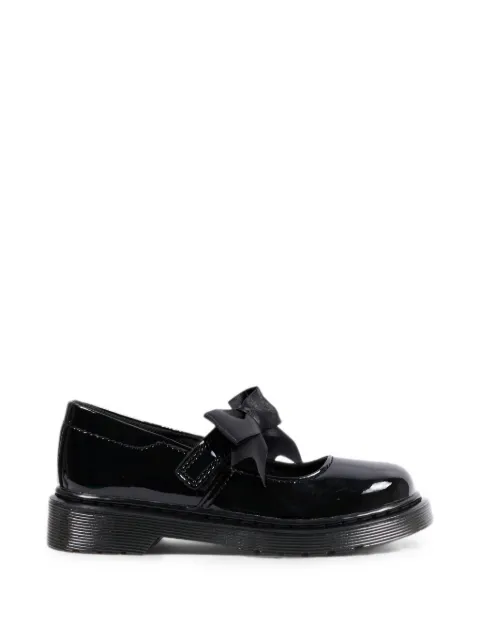 Dr. Martens Kids Maccy II patent-leather bow-detail ballet flats