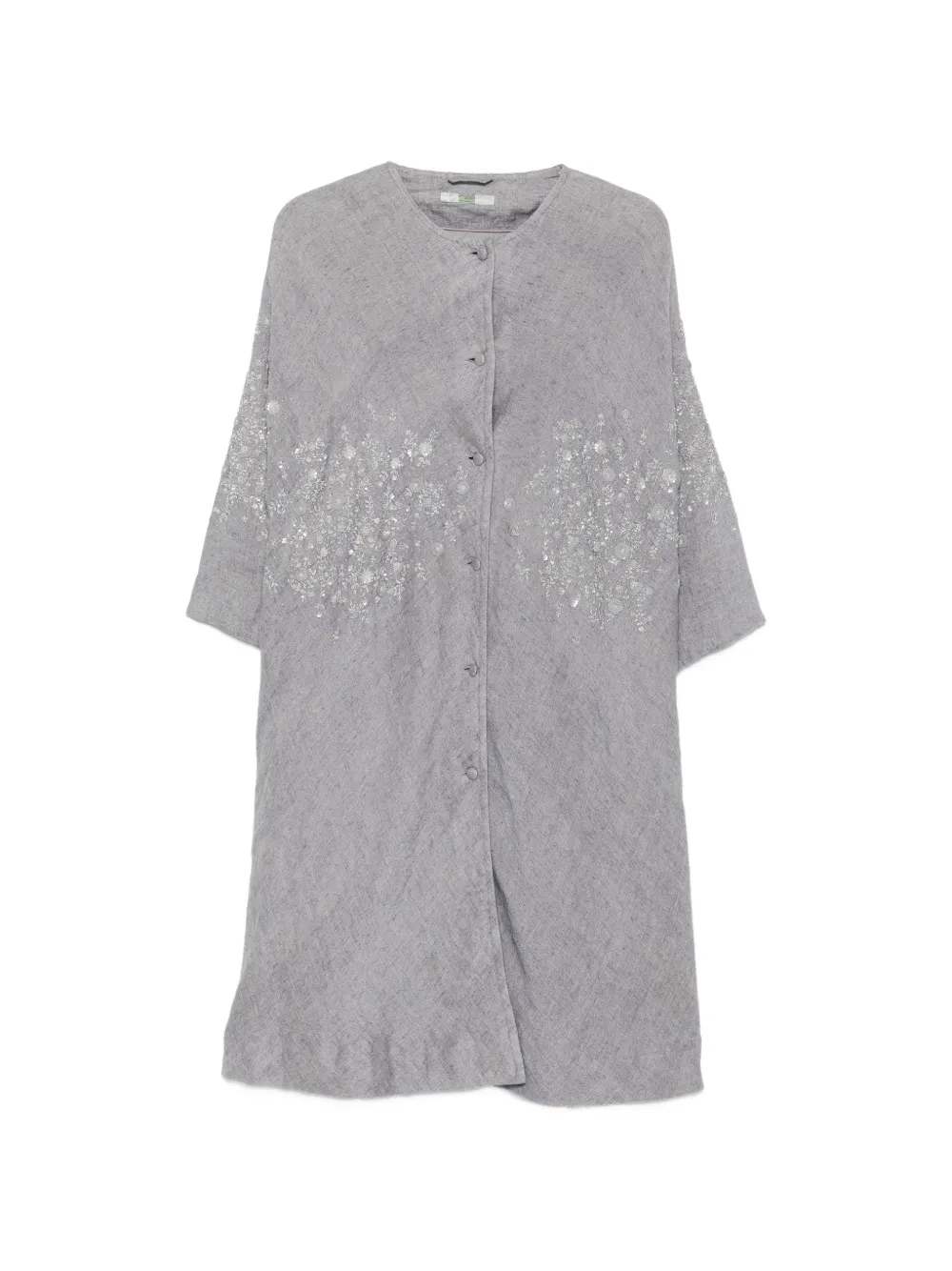 Aodress sequin-embellished embroidered coat - Grey