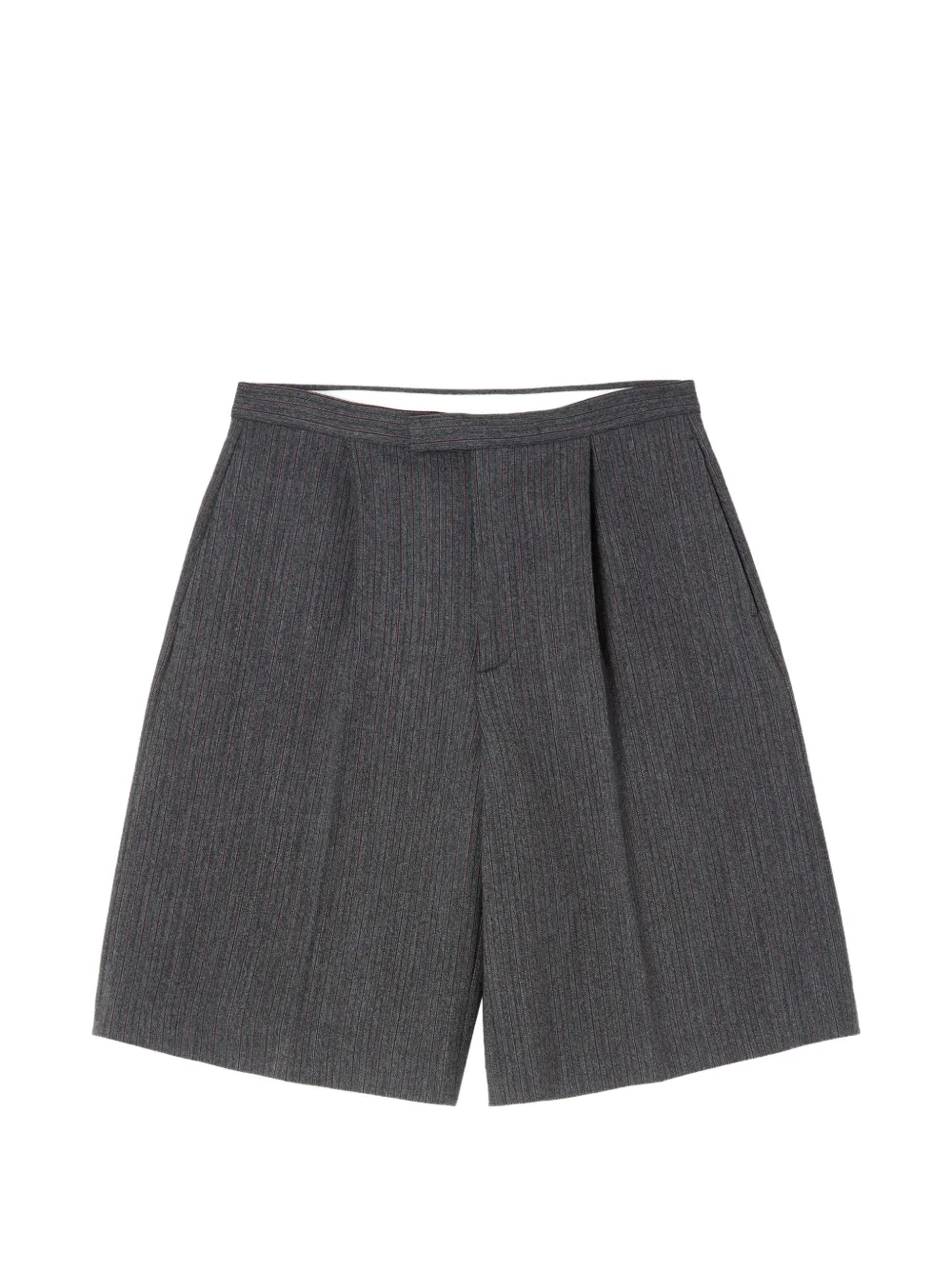 MM6 Maison Margiela striped wool-blend tailored shorts - Grigio
